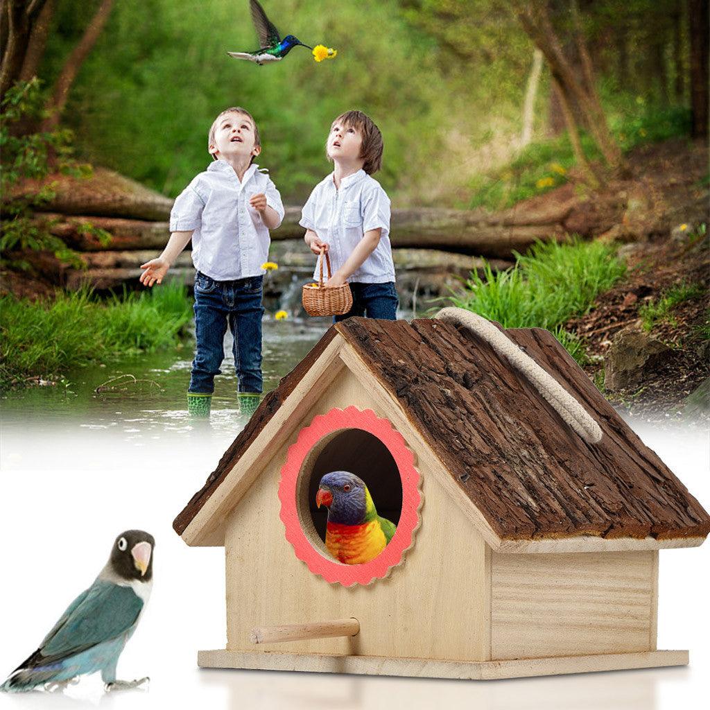 Outdoor Tree Parrot Breeding Box - A Natural Haven For Your Feathered Friends