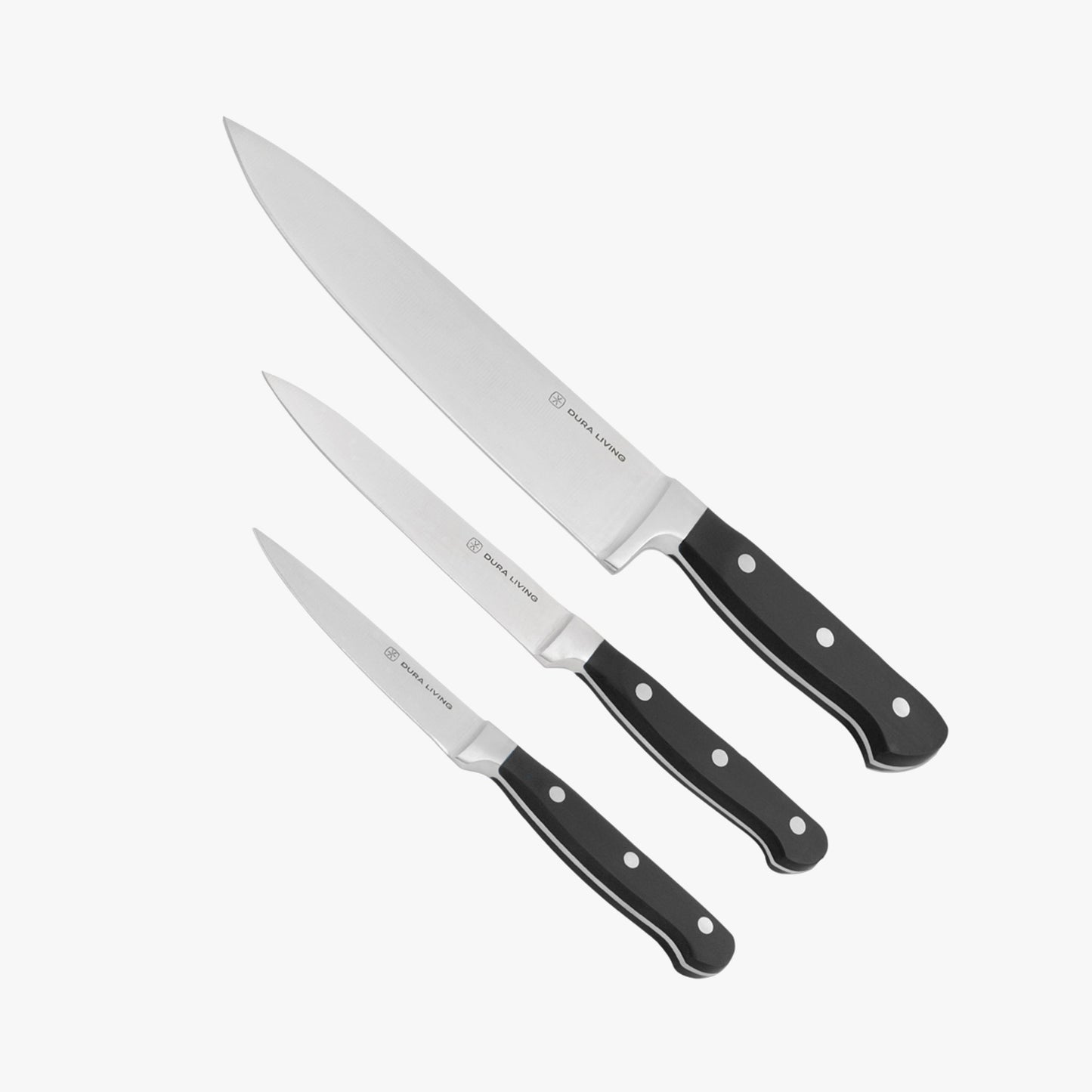 Superior 3-Piece Kitchen Knife Set- Black